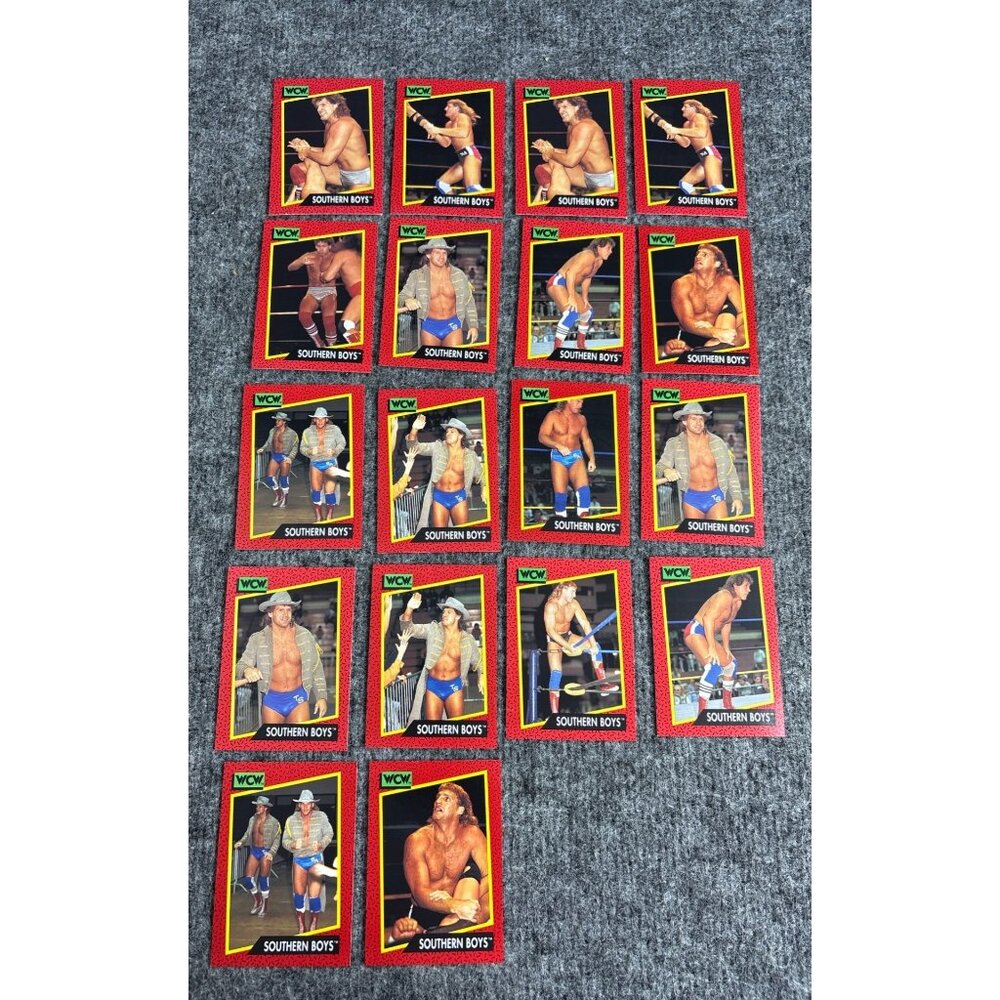 WCW 1991 "Southern Boys" Wrestling Trading Cards Set Of 16